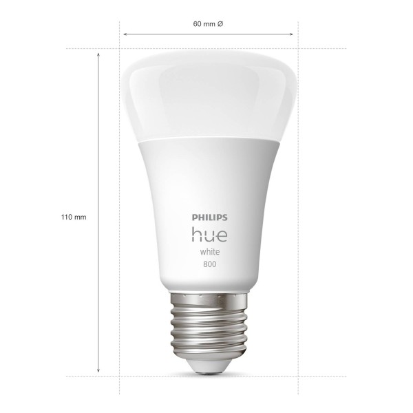 Philips hue white 9w e27 led lamp 4 per pak 3