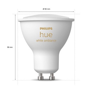 Philips Hue White Ambiance GU10 5W reflector per 3