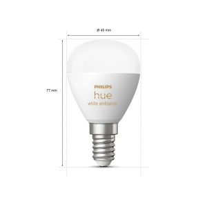 Philips Hue White Ambiance druppel E14 5,1W 470lm