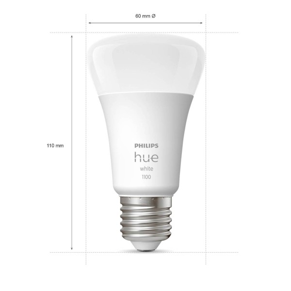 Philips hue white e27 95w led lamp 827 1. 055lm 3
