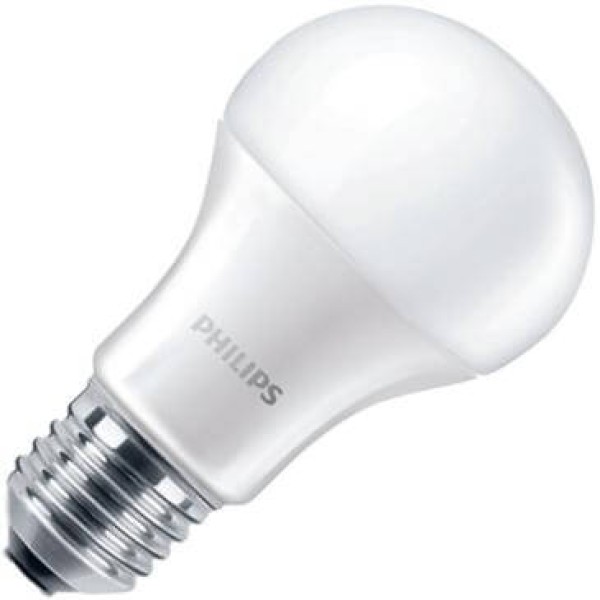 De philips standaardlamp led mat 11w (vervangt 75w) grote fitting e27 is verkrijgbaar in vermogen van 11w. Dit lijkt wellicht weinig