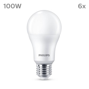 Philips LED lamp E27 13W 1.521lm 2.700K mat per 6