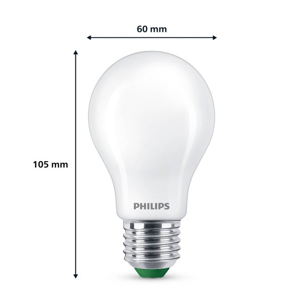 Philips led lamp e27 a60 4w 840lm mat 3. 000k 2