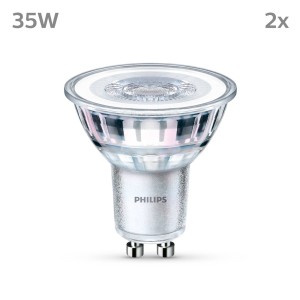 Philips LED lamp GU10 3,5W 275lm 840 h. 36° per 2