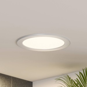 Prios Cadance LED inbouwlamp zilver 22cm 10/set