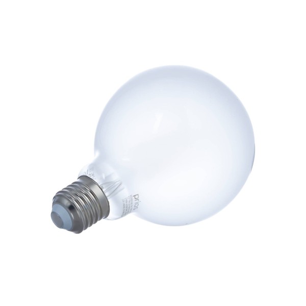 Prios led e27-lamp g95 7w wlan mat per 2