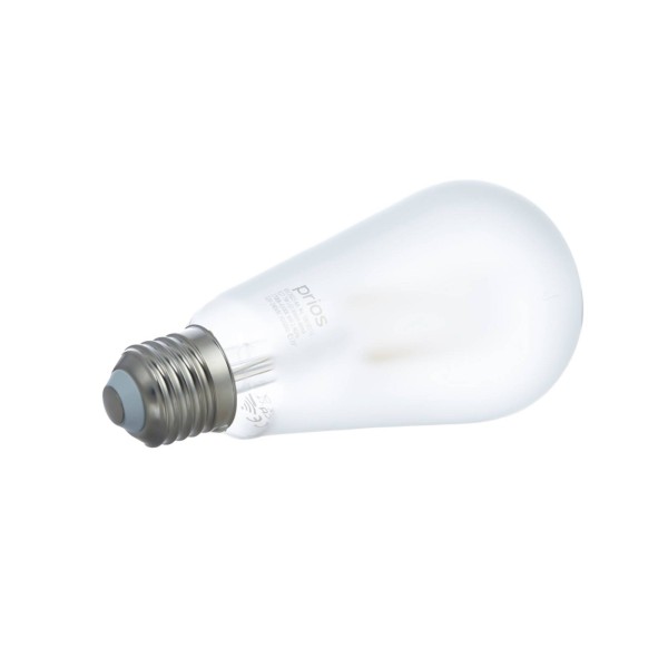 Prios led e27 lamp st64 7w wlan mat per 3