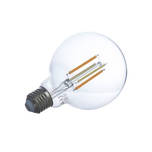 Prios LED filament lamp E27 G95 7W WLAN per 2