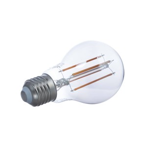 Prios LED filament rookgrijs E27 A60 4,9W, 2/set