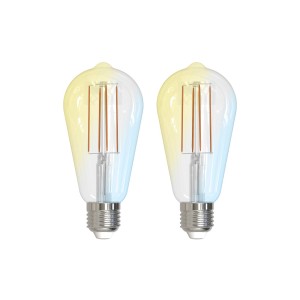 Prios LED lamp E27 ST64 7W ZigBee Tuya helder, 2