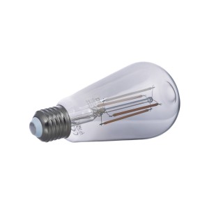 Prios LED lamp E27 ST64 rookgrijs WLAN 4,9W per 3