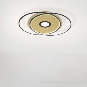 Q-Smart-Home Paul Neuhaus Q-AMIRA LED plafondlamp ovaal, zwart