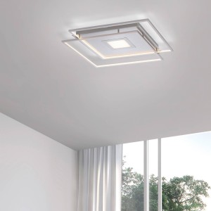 Q-Smart-Home Paul Neuhaus Q-AMIRA LED plafondlamp, zilver