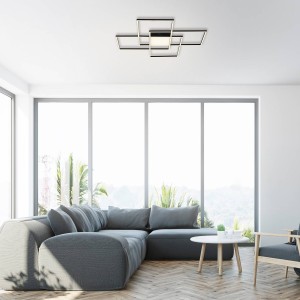 Q-Smart-Home Paul Neuhaus Q-ASMIN LED plafondlamp, 80 x 80 cm