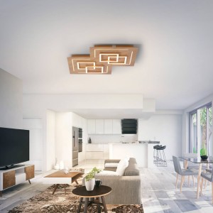 Q-Smart-Home Paul Neuhaus Q-LINEA LED plafond houtdecor 60cm