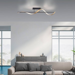 Q-Smart-Home Paul Neuhaus Q-Swing plafondlamp antraciet/messing