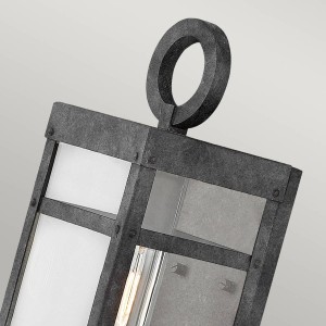 Quintiesse Buitenwandlamp Porter, zwart, 33,6 cm hoog