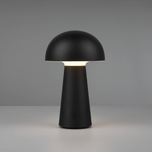 Reality Leuchten LED tafellamp Lennon IP44 accu, Touchdim, zwart