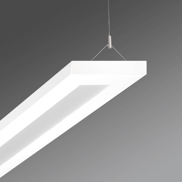 Regiolux led kantoor hanglamp stail microprisma 32w wit