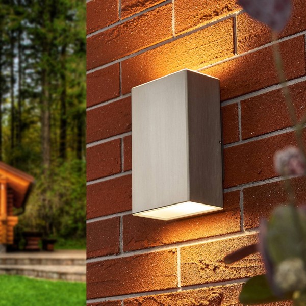 Rothfels led buitenwandlamp jana van rvs 16 x 10 cm