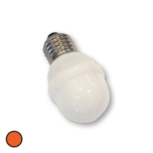 Rotpfeil E27 golfbal-lamp 1W 5,5 VA oranje
