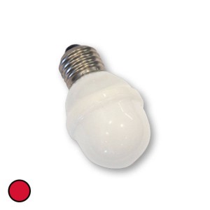 Rotpfeil E27 golfbal-lamp 1W 5,5 VA rood