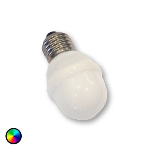 Rotpfeil LED golfbal-lamp E27, 1W, 5,5 VA RGB