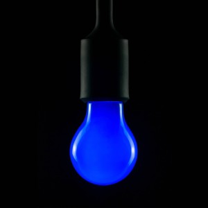 SEGULA E27 2W LED-lamp blauw, dimbaar