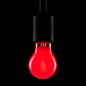 SEGULA E27 2W LED-lamp rood, dimbaar