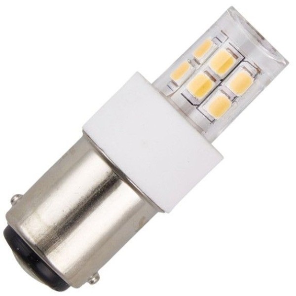Dit compacte buislampje is de ideale vervanger voor een halogeen buislamp met ba15d bajonetfitting. De lamp geeft net zoveel licht als een halogeenlampje van 25 watt maar verbruikt slechts 2