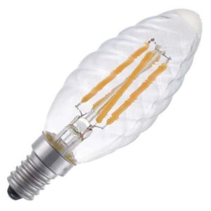 SPL | LED Kaarslamp gedraaid | Kleine fitting E14  | 4W Dimbaar