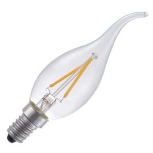 SPL | LED Kaarslamp met tip | Kleine fitting E14  | 1.5W Dimbaar