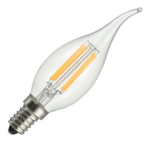 SPL | LED Kaarslamp met tip | Kleine fitting E14  | 5W Dimbaar