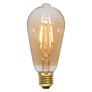 STAR TRADING E27 LED filament lamp 0,75W 2.000K glas amber
