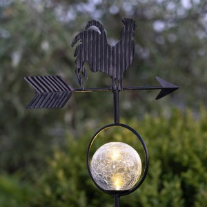 STAR TRADING LED solarlamp Windy, toont de windrichting