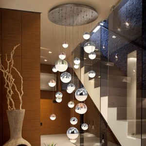 Schuller Valencia LED hanglamp Sphere meerkleurig 27-lamps, app