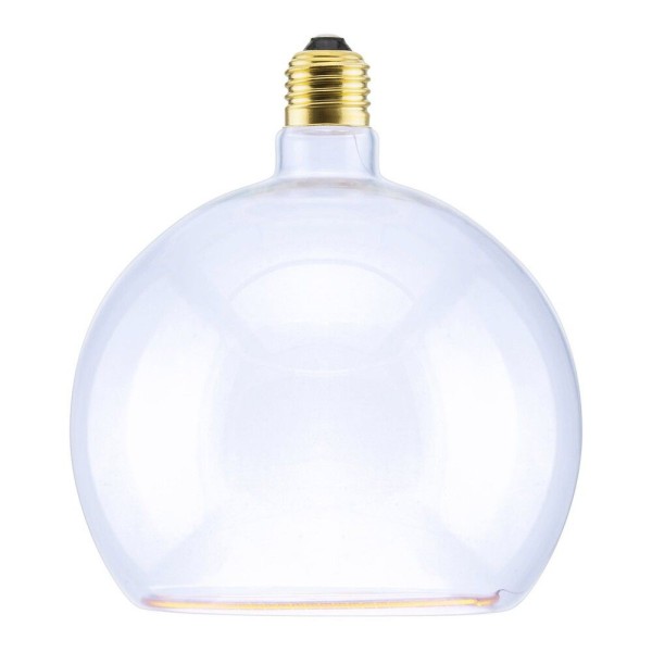 Globelamp uit de exclusieve floating serie van segula. Deze uitvoering heeft helder glas en een diameter van 200mm. De lampen zijn dimbaar en geven licht via een filament in de rand van de lamp. Dit geeft een bijzondere reflectie in de lamp en unieke lichtstraling.