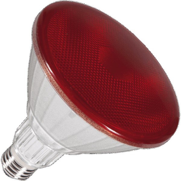 De segula spotlamp par38 led rood 18w (vervangt 150w) grote fitting e27 is verkrijgbaar in 18w. Dit lijkt wellicht weinig