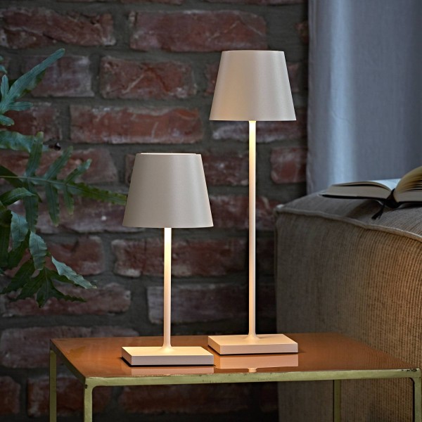 Sigor led accu tafellamp nuindie mini 25cm duinbeige 2