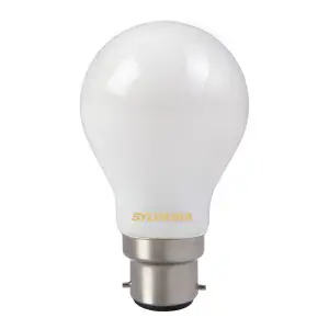 Sylvania B22 7W 827 LED lamp, gesatineerd