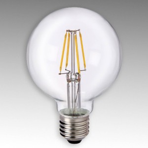 Sylvania LED bollamp E27 4,5W 827 G80 filament helder