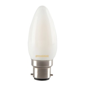 Sylvania LED kaarslamp B22 4,5W 827 mat