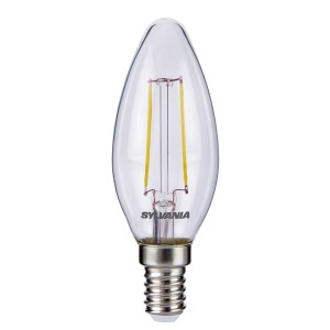 Sylvania LED kaarslamp E14 ToLEDo filament 2,5W 827 helder