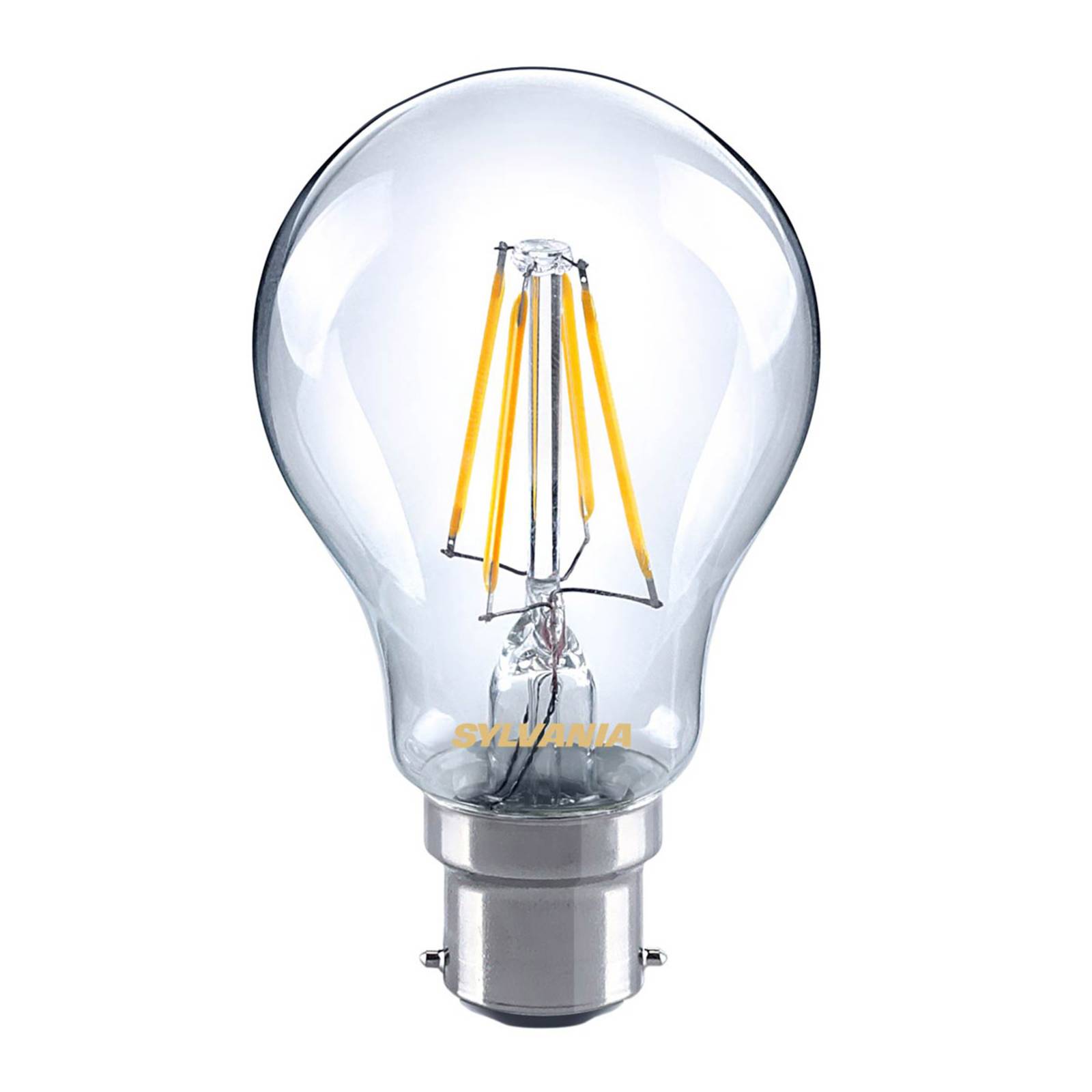 Sylvania led lamp b22 a60 filament 4,5w 827, helder