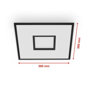 Telefunken LED paneel Centerback CCT RGB 60x60cm zwart