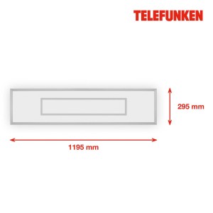 Telefunken LED paneel Magic Cento zilver CCT RGB 120x30cm