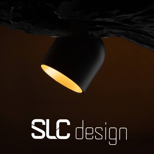 The light group slc cup led inbouwdownlight zwart/goud 2. 700k