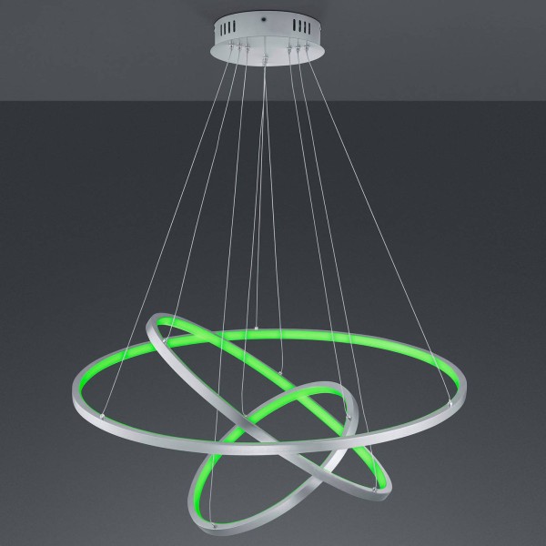 Trio lighting trio wiz aaron smart led hanglamp mat nikkel 2