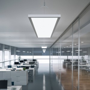 Waldmann LED hanglamp IDOO voor kantoren 49W, zilver