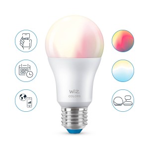 WiZ A60 LED lamp Wi-Fi E27 8W RGB